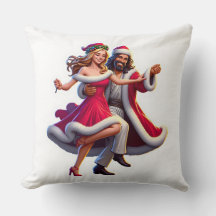 Jesus Claus wirft Kissen! Er ist bereit zu feiern