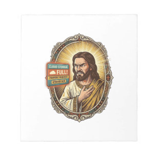 Jesus Cloud-Speicher voll Warnung Paywall Tech Hum Notizblock
