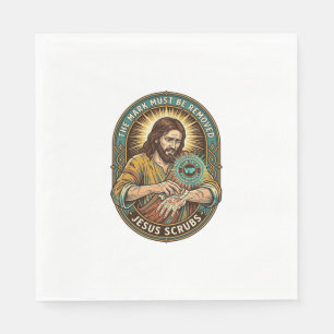 Jesus Club Handstempel Lässt Sich Nicht Abwaschen  Serviette