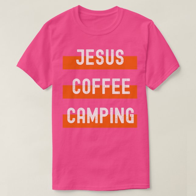 Jesus Coffee Camping T-Shirt (Design vorne)
