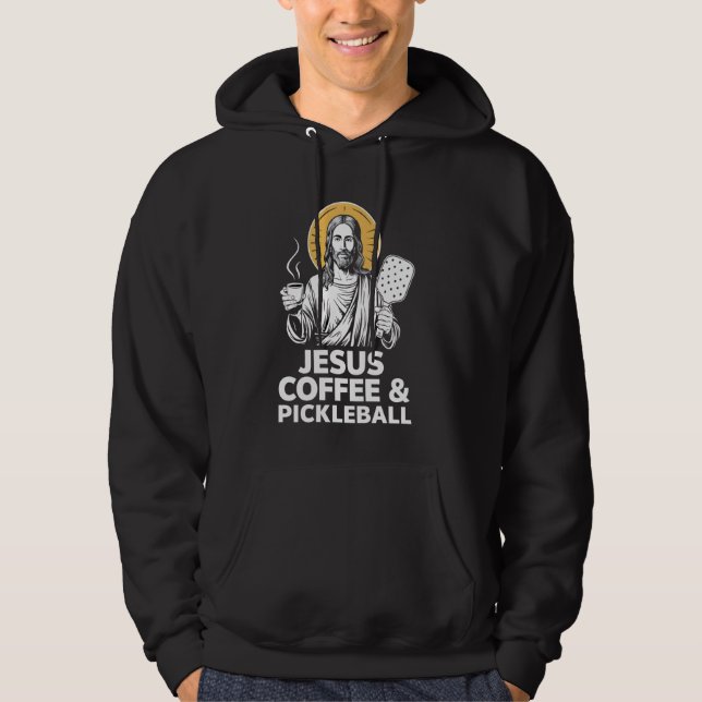 Jesus Coffee Pickleball Hoodie (Vorderseite)