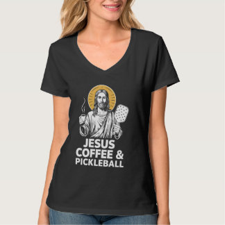 Jesus Coffee Pickleball T-Shirt