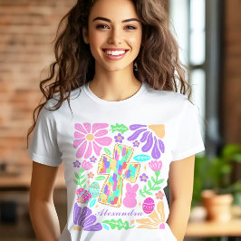 Jesus Colorful Cross Oaster Womens Individuelle Na T-Shirt