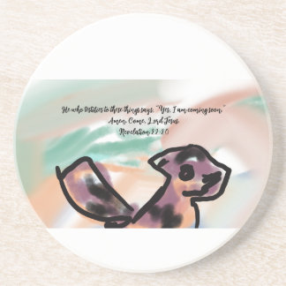 jesus coming  getränkeuntersetzer