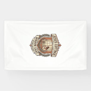 Jesus Cottage Fenster Licht Jesus Cottage Fenster Banner