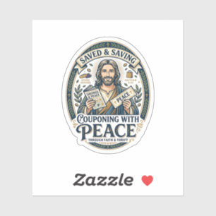 Jesus Coupon Sparsamkeits-Shirt Glaube Basiertes D Aufkleber