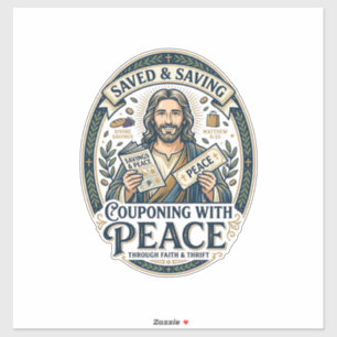 Jesus Coupon Sparsamkeits-Shirt Glaube Basiertes D Aufkleber