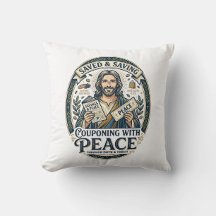Jesus Coupon Sparsamkeits-Shirt Glaube Basiertes D Kissen