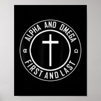 Jesus Cross Circle Funny Alpha und Omega - zuerst