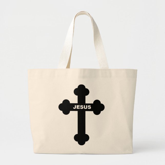 JESUS CROSS JUMBO STOFFBEUTEL (Vorne)