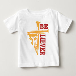 Jesus Cross Nail Design – Powerful Christian Baby T-shirt