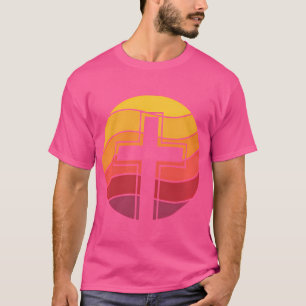Jesus Cross Retro Style Vintag T-Shirt
