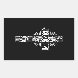 JESUS CROSS - Stickers chrétiens