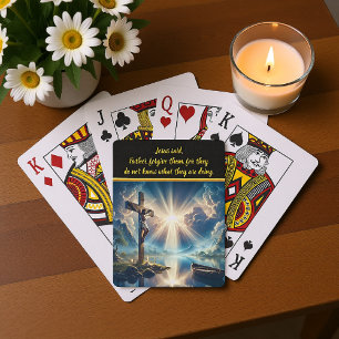Jesus Crucified Oove Waters erwartet Auferstehung Spielkarten