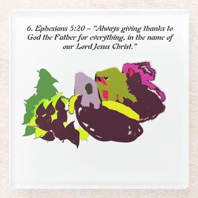 Jesus danke glasuntersetzer (Vorderseite)