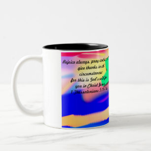 Jesus danke zweifarbige tasse