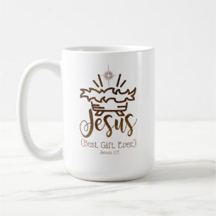 JESUS DAS BESTE GESCHENK ALLE MAL Weihnachtsschrif Kaffeetasse