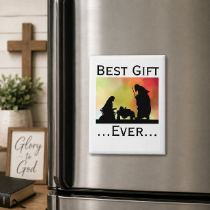 Jesus, das beste Geschenk überhaupt Nativität Wass Magnet