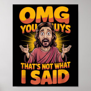 Jesus, das ist nicht, was der religiöse Gott Chris Poster