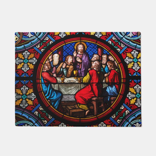 Jesus das letzte Essen mit seinen Jüngern Fußmatte (Vorderseite)