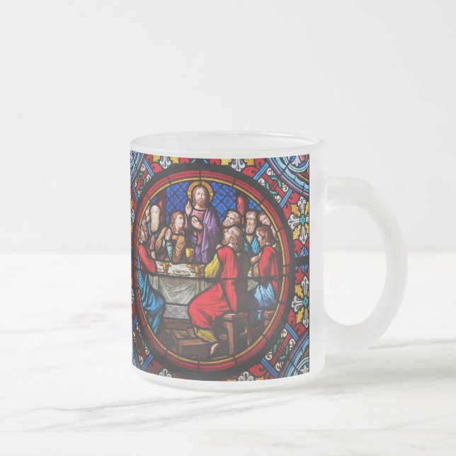 Jesus das letzte Essen mit seinen Jüngern Mattglastasse (Rechts)