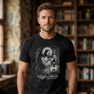 Jesus Das Licht der Welt Klopft an die Tür T-Shirt