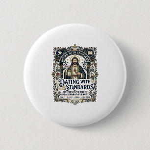 Jesus Dating Christliche Beziehungs Humor Shirt Fa Button