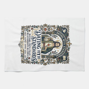 Jesus Dating Christliche Beziehungs Humor Shirt Fa Geschirrtuch