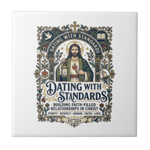 Jesus Dating Christliches Beziehungs Humor T-Shirt Fliese