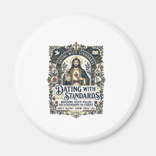 Jesus Dating Christliches Beziehungs Humor T-Shirt Magnet