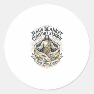 Jesus Decke Trostsymbol Jesus Decke Trost Runder Aufkleber