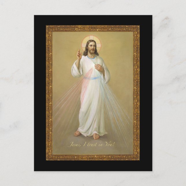 Jesus, dem ich vertraue postkarte (Vorderseite)