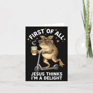 Jesus denkt, ich bin erst einmal ein Vergnügen Lus Karte