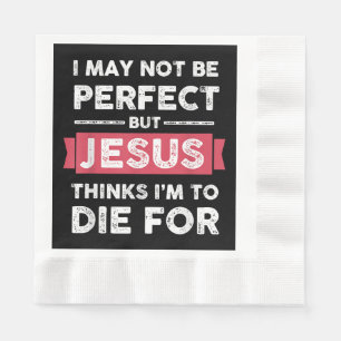 Jesus denkt, ich Die für Christliches Zitat Serviette