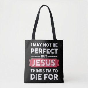 Jesus denkt, ich Die für Christliches Zitat Tasche