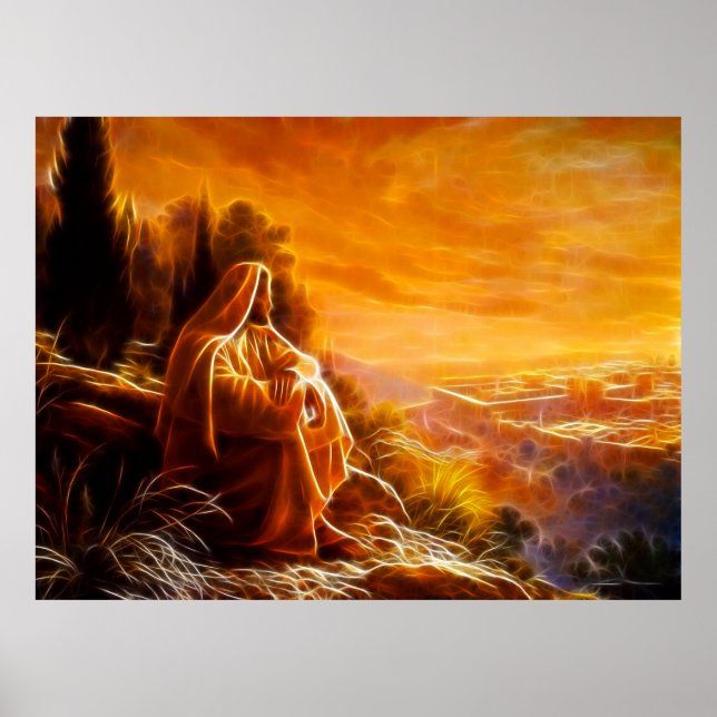 Jesus denkt über Menschen (Sie) Poster (Vorne)