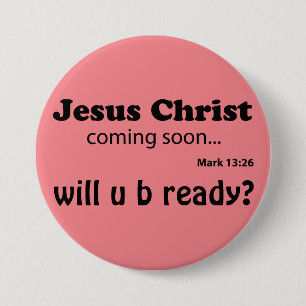 Jesus, der bald kommt, fertigen es besonders an button
