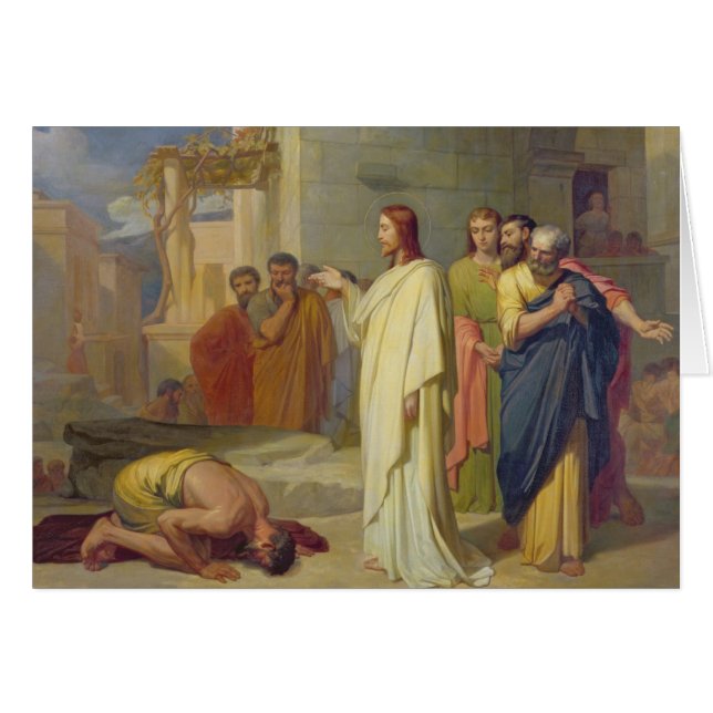 Jesus, der den Aussätzigen, 1864 heilt (Vorderseite (Horizontal))