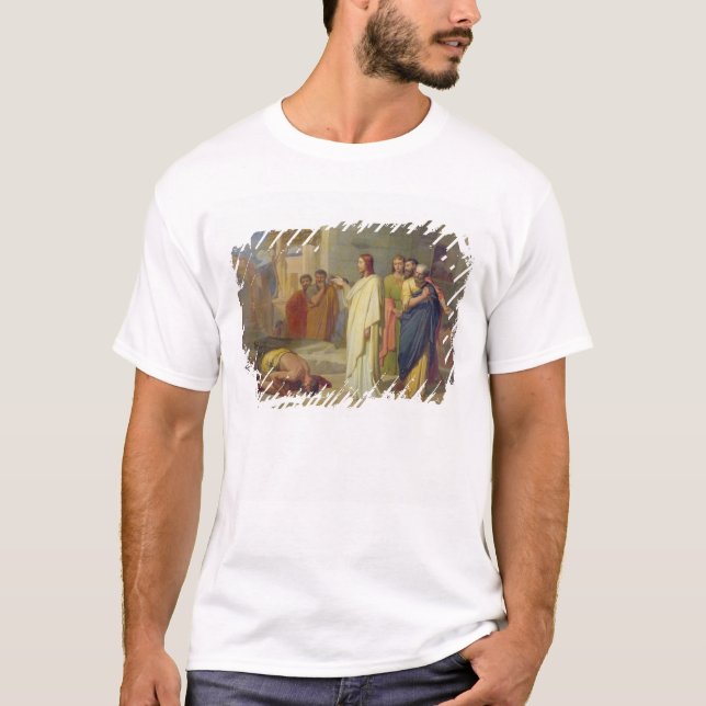 Jesus, der den Aussätzigen, 1864 heilt T-Shirt (Vorderseite)