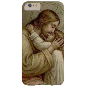 Jesus, der ein kleines Mädchen hält Barely There iPhone 6 Plus Hülle