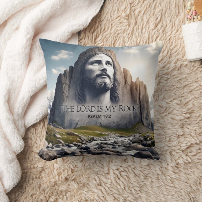 Jesus der Felsen des Zeitalters Kissen (Decke)