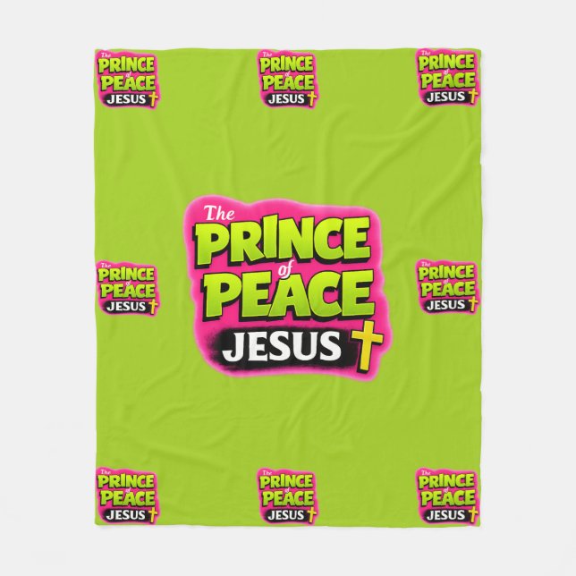 JESUS - Der Fürst des Friedens - Christlich Fleecedecke (Vorderseite)