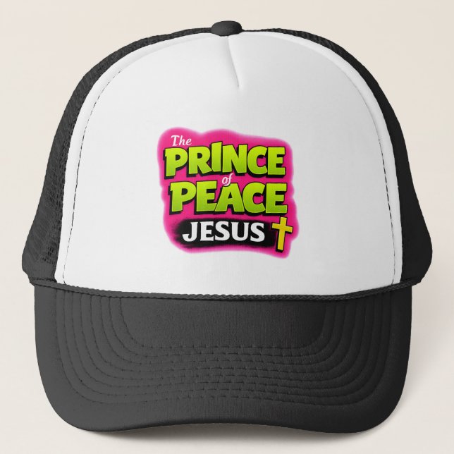 JESUS - Der Fürst des Friedens - Christlich Truckerkappe (Vorderseite)
