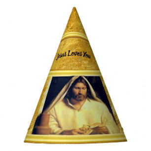 Jesus, der Goldbeschaffenheit Brotmatthews 14-13 Partyhütchen