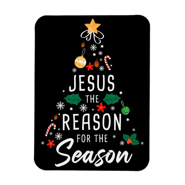 Jesus der Grund für die Jahreszeit - der Weihnacht Magnet (Vertikal)