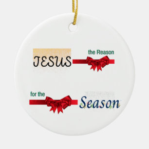 Jesus der Grund für die Saison Keramik Ornament
