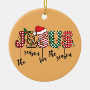 Jesus, der Grund für Weihnachten Keramik Ornament