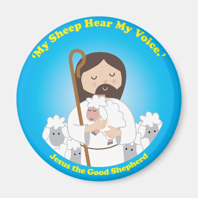 Jesus der gute Hirte Magnet (Vorne)