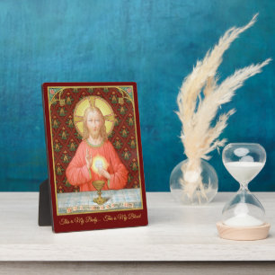 Jesus, der Heilige Kommunion (SAU 045) 5"x7" Fotoplatte