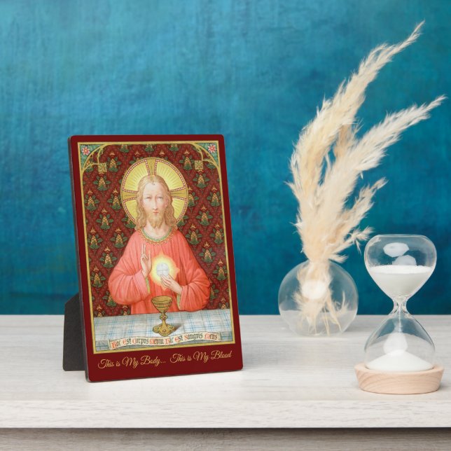 Jesus, der Heilige Kommunion (SAU 045) 5"x7" Fotoplatte (Seite)